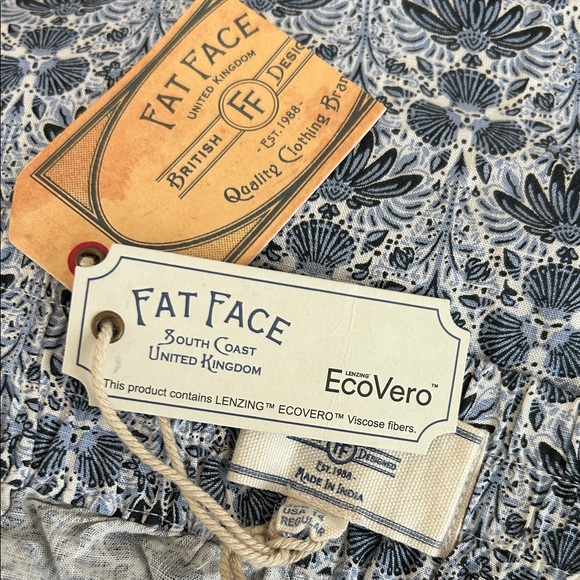 Fat Face Navy and White Floral Trousers/PJ’s 14 - Picture 8 of 15